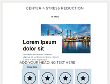 Tablet Screenshot of center4stressreduction.com